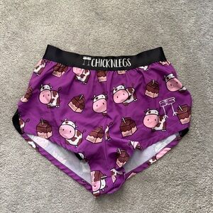 Chicken Legs Men's Purple Athletic Shorts